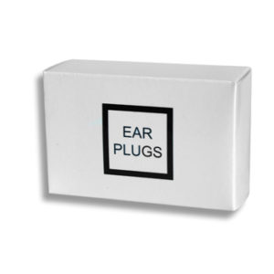 White box ear plugs